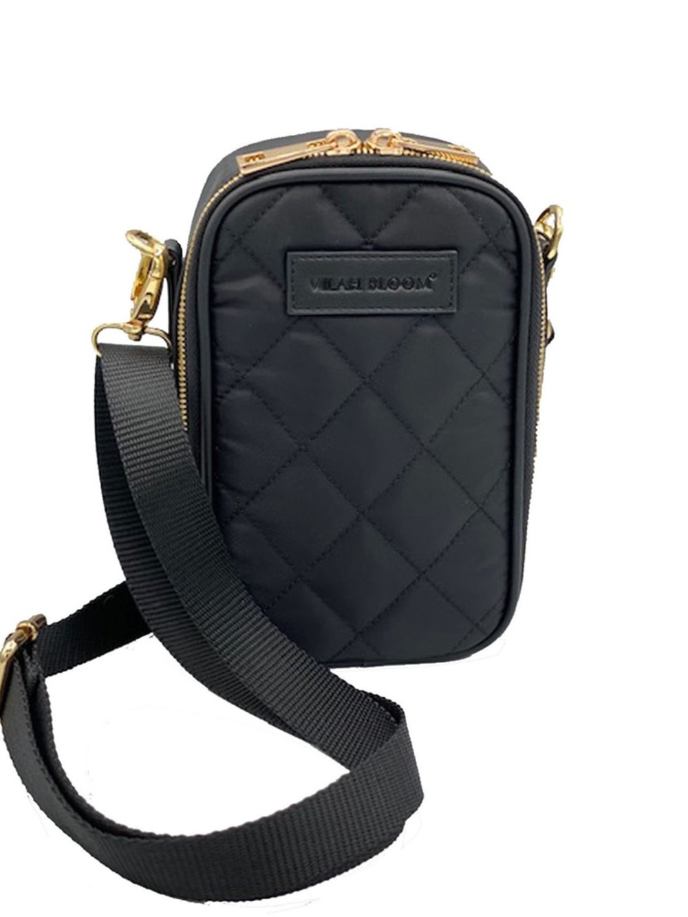 Black Quilted Crossbody Bag